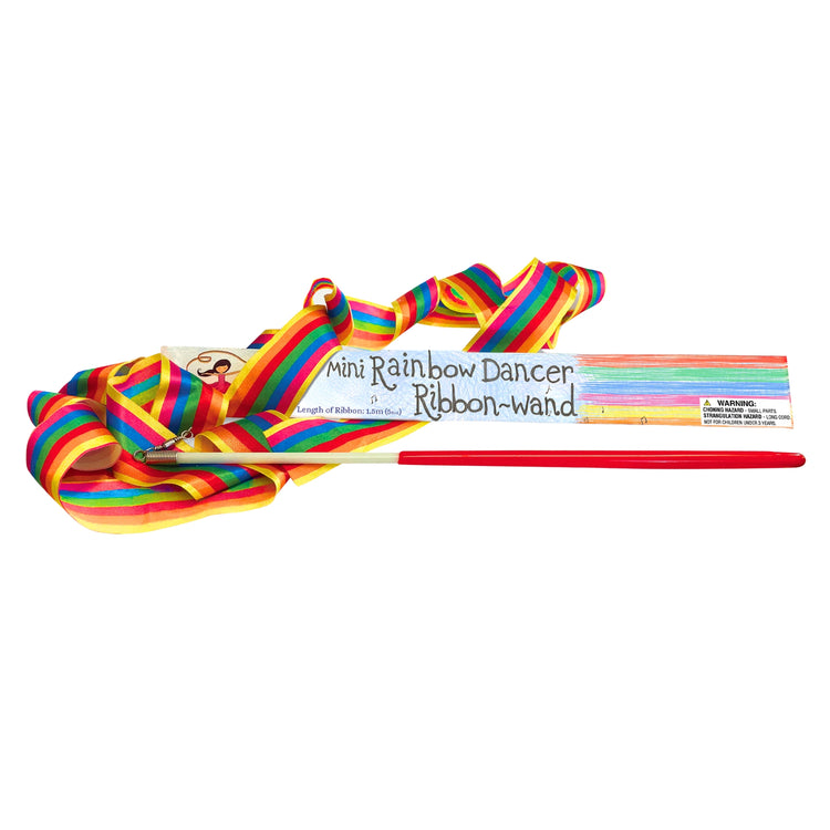 Mini Rainbow Dancer Ribbon Wand