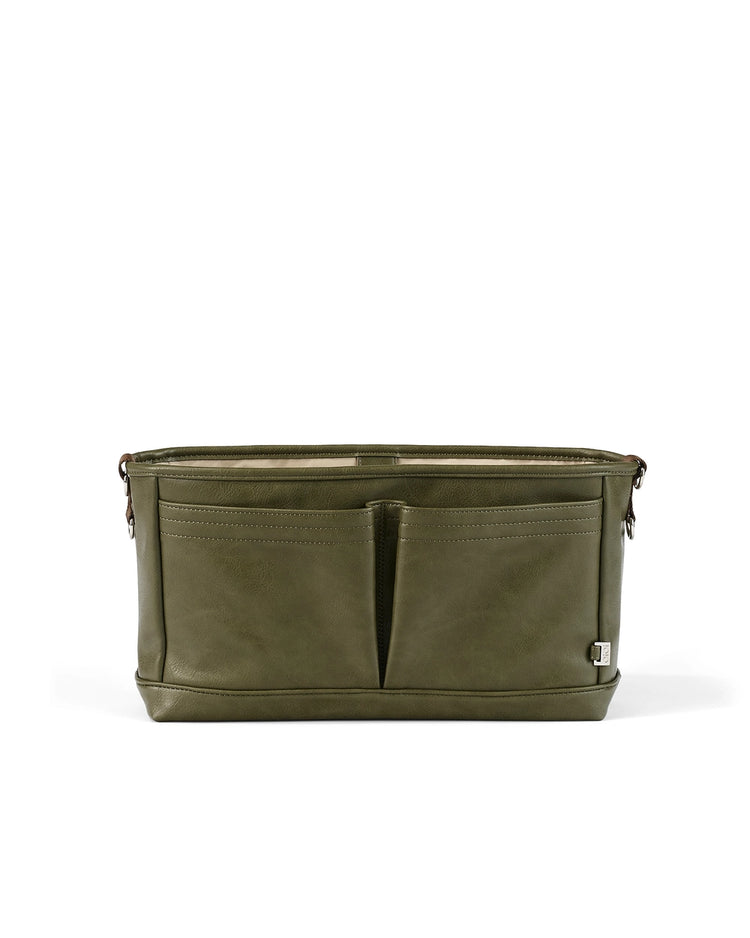 Signature Pram Caddy - Olive Vegan Leather