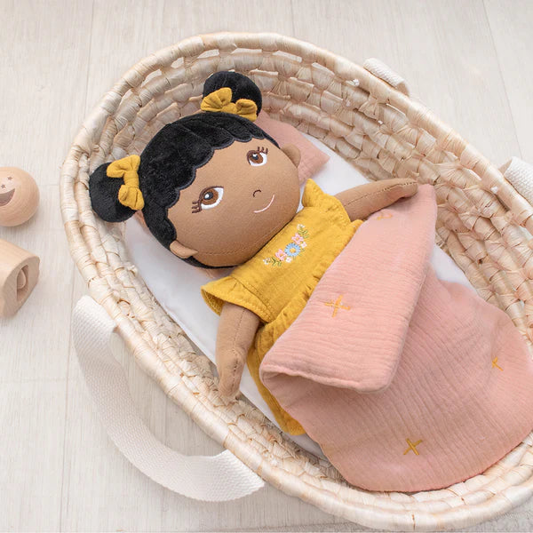 Rattan Doll Moses Basket Set