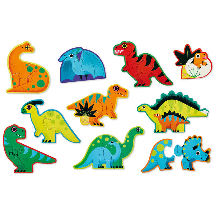 Let's Begin Puzzle 2pc - Dinosaurs