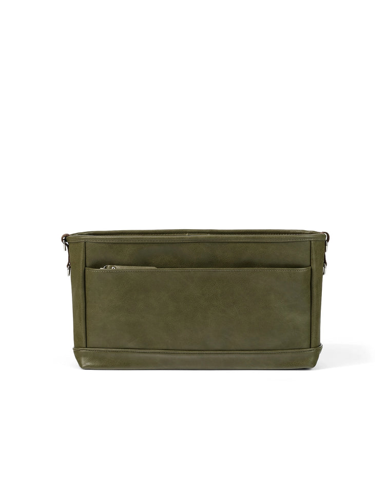 Signature Pram Caddy - Olive Vegan Leather