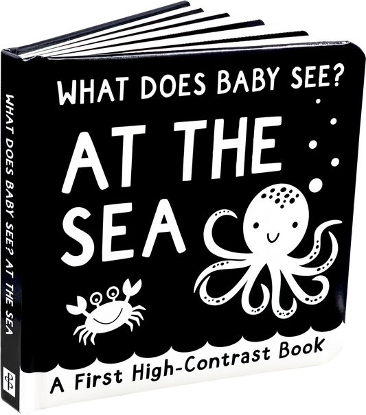 What Does Baby See? - At The Sea - A High Contrast Board Book