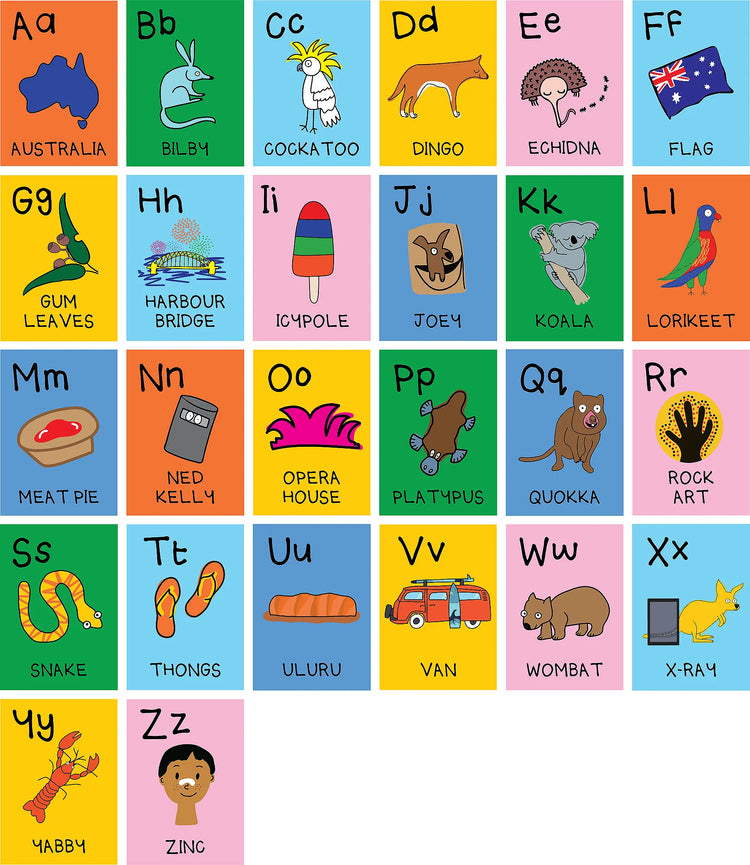 Australia A-Z Alphabet Flash Cards