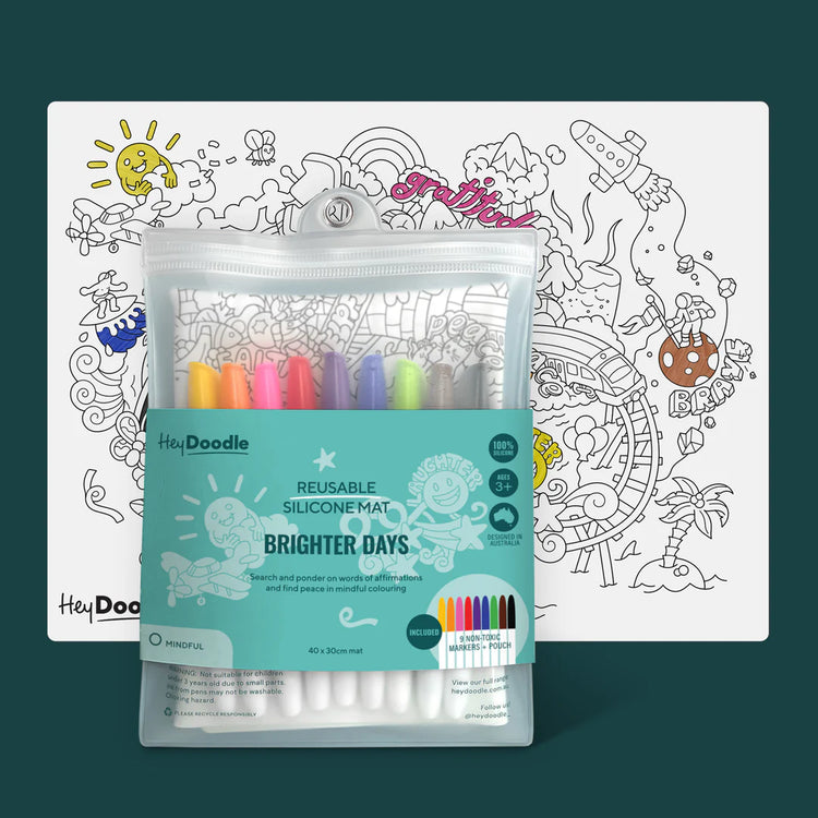 Brighter Days Reusable Silicone Colouring Mat