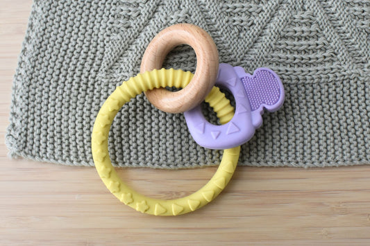 Textured Silicone Key Teether