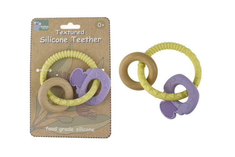 Textured Silicone Key Teether