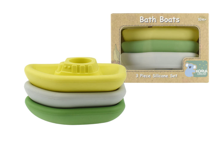 Silicone Bath Boats - 3 pcs Set