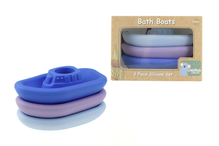 Silicone Bath Boats - 3 pcs Set