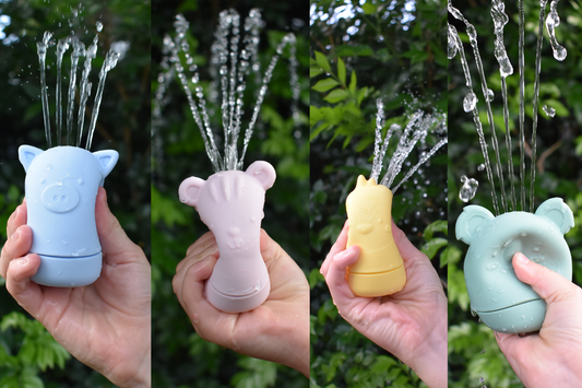 Silicone Brave Beasts Animal Pourers - 4 pcs - Pastel