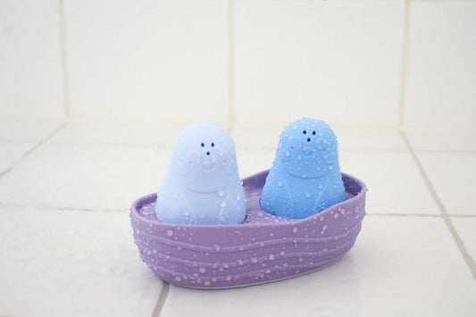 Penguins Purple Bath Boat