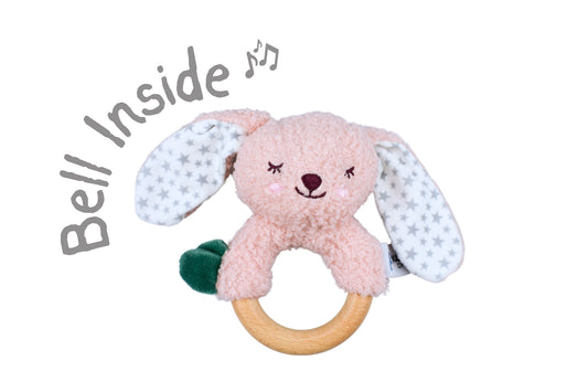 Snuggle Buddy Wooden Ring Rattle