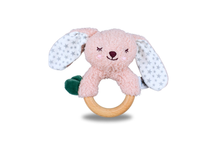 Snuggle Buddy Wooden Ring Rattle