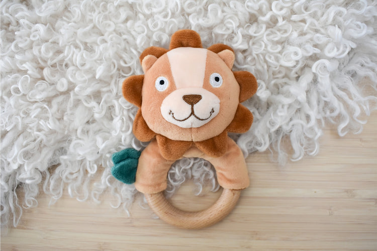 Snuggle Buddy Wooden Ring Rattle