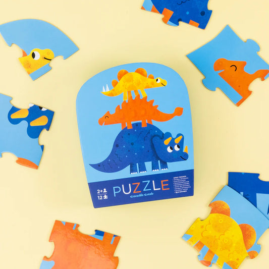 12 Piece Mini Puzzle - Dino Friends