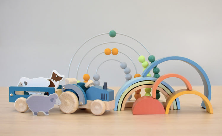 Rainbow Wooden Stacking Toy