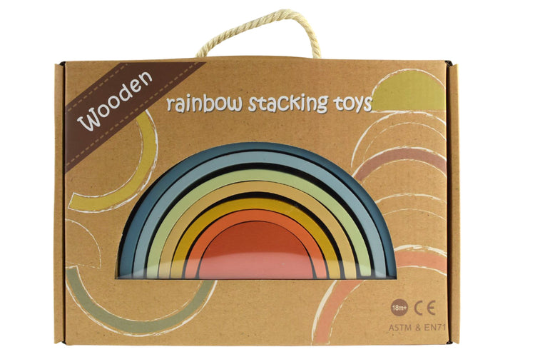 Rainbow Wooden Stacking Toy