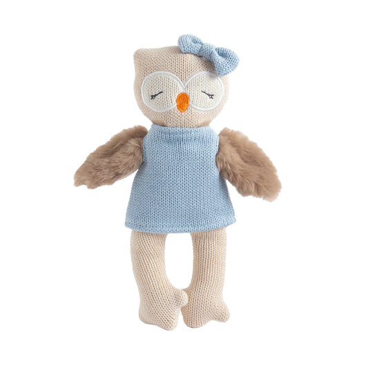 Knitted Animal Toy - Ollie The Owl