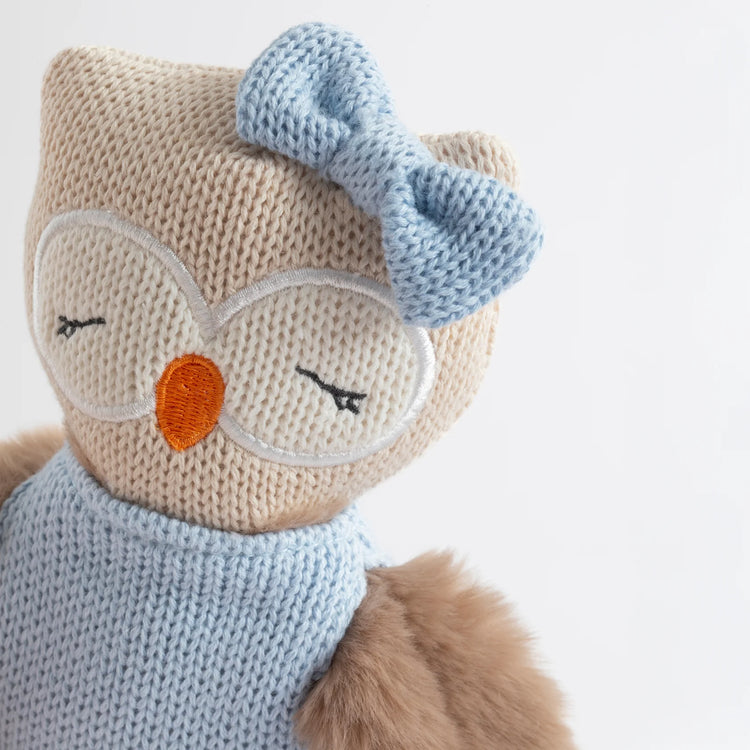 Knitted Animal Toy - Ollie The Owl