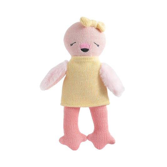 Knitted Animal Toy - Freya The Flamingo