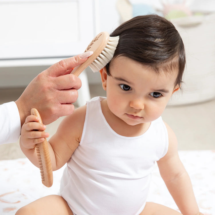 3 Piece Wooden Brush Set