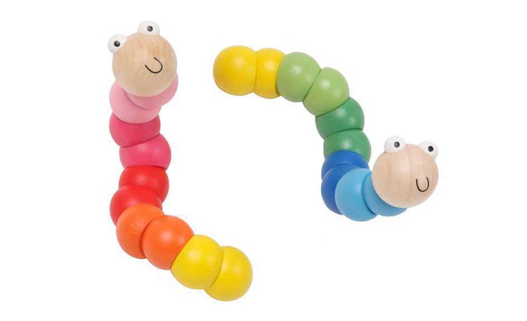 Wooden Wiggly Worm