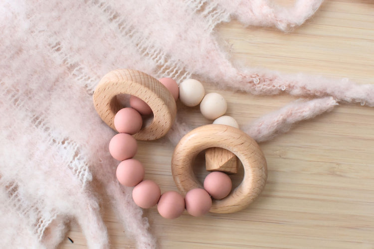 Wooden Silicone Teether