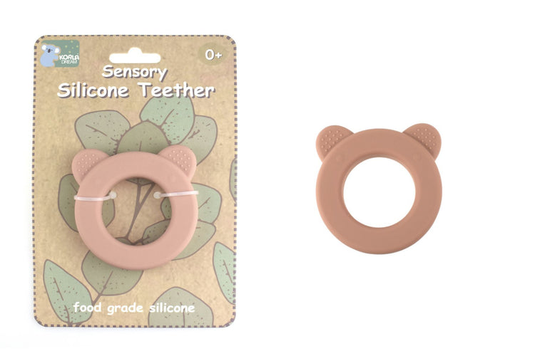 Sensory Silicone Bear Teether (Shaker)