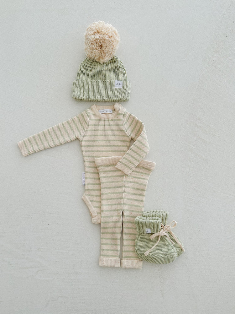 BODYSUIT | BISCOTTI STRIPE