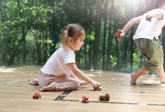 Construction Track with Road Tape Display