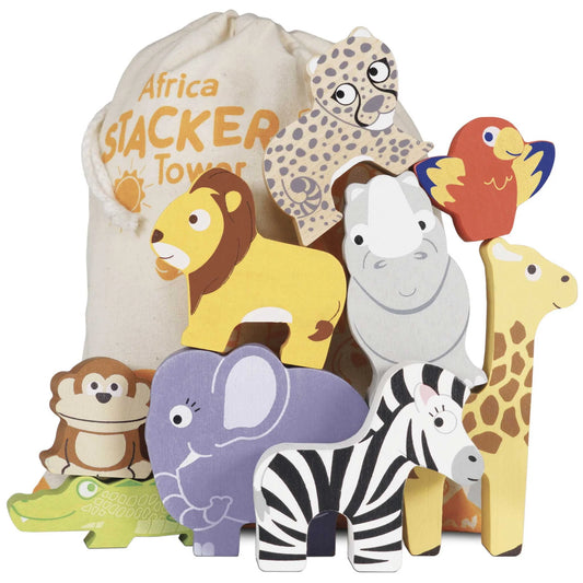 Africa Stacking Animals & Bag