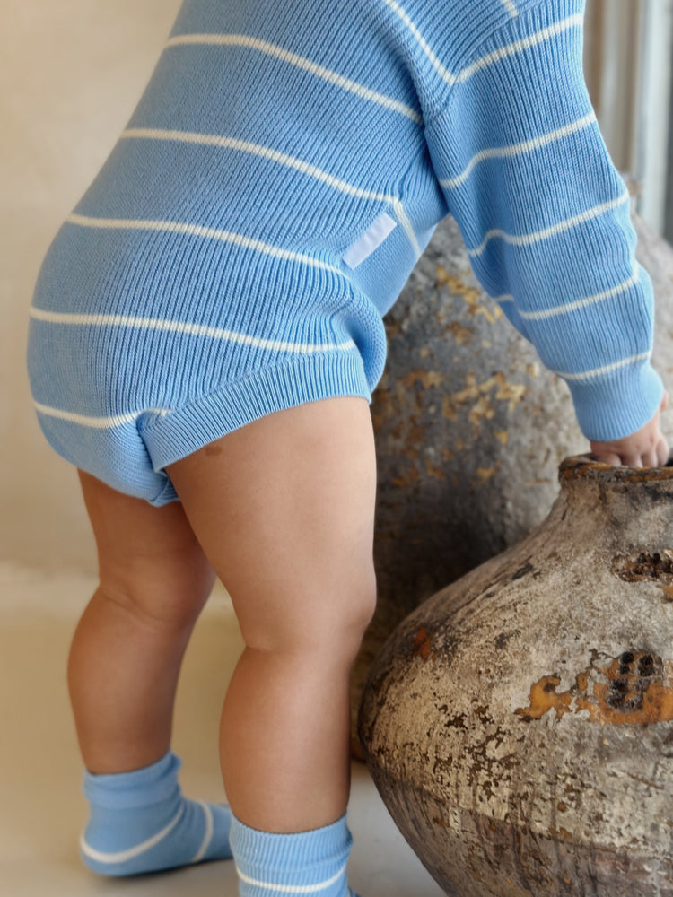 BUBBLE ROMPER | RIVER STRIPE