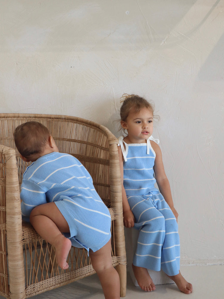 BUBBLE ROMPER | RIVER STRIPE