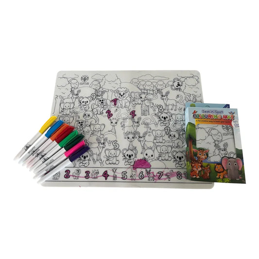 Seek n Spot Animal Silicone Colouring Mat