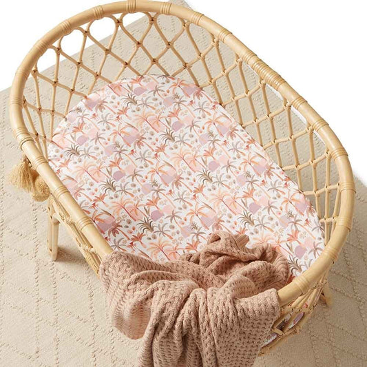 Palm Springs Organic Bassinet Sheet / Change Pad Cover