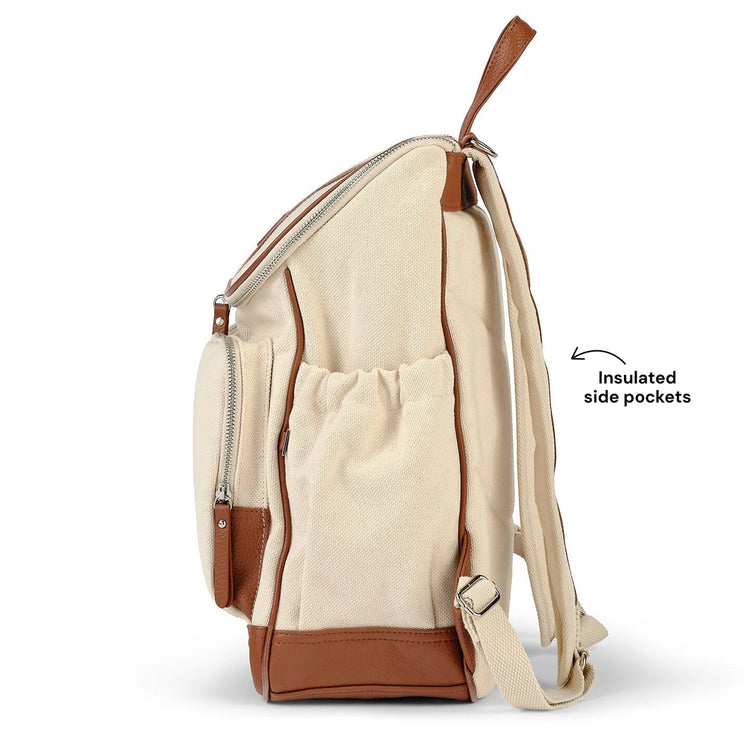 Signature Nappy Backpack - Natural Canvas