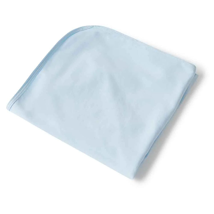 Baby Blue Organic Jersey Wrap & Beanie Set