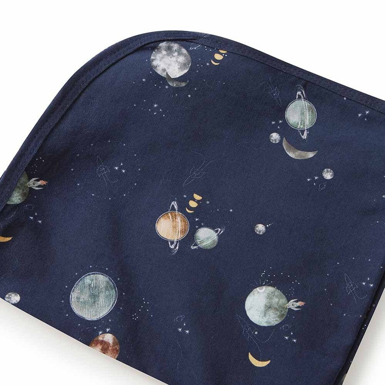 Milky Way Baby Jersey Wrap & Beanie Set