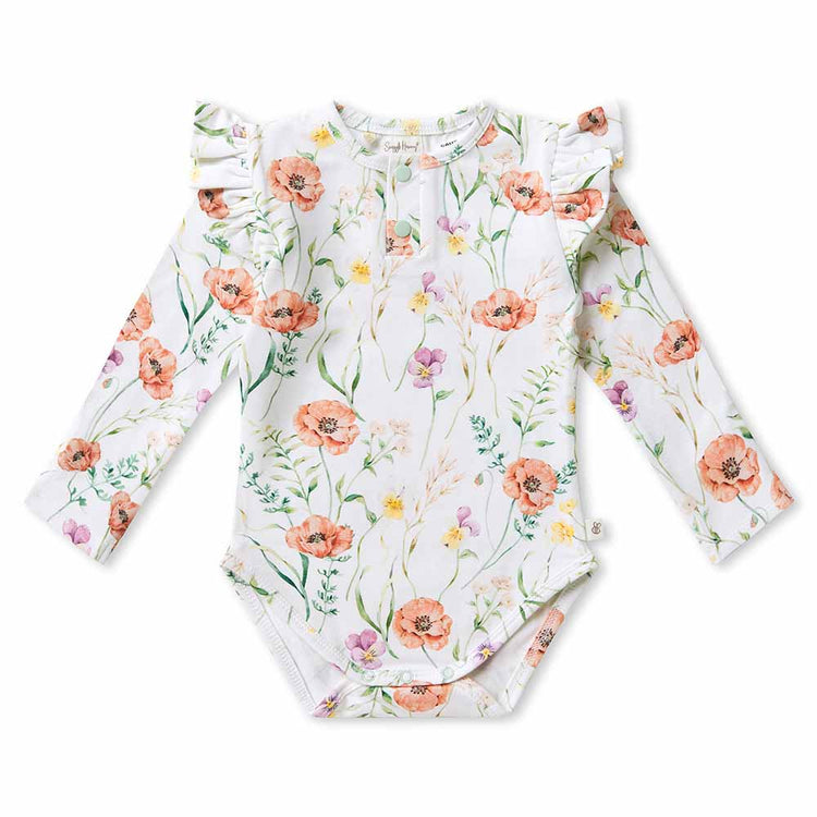 Meadow Long Sleeve Organic Bodysuit