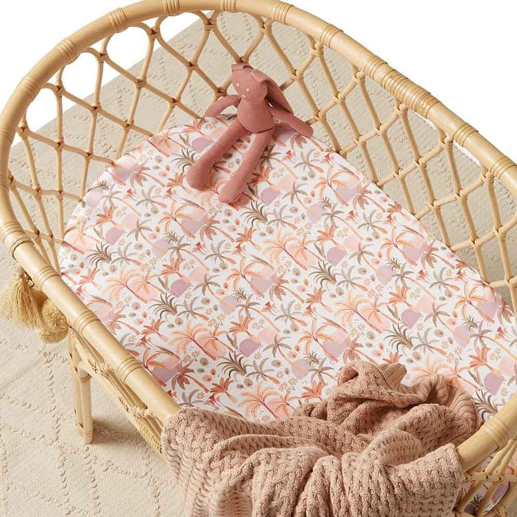 Palm Springs Organic Bassinet Sheet / Change Pad Cover