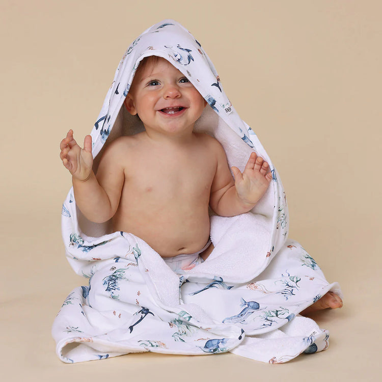 Ocean Organic Hooded Baby Towel